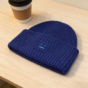 Blue Knit Beanie
